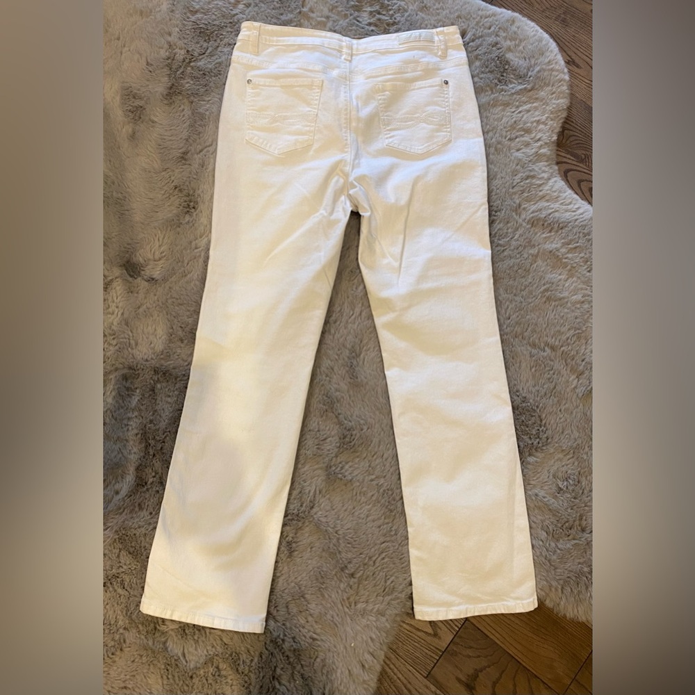 White stretch jean size 12